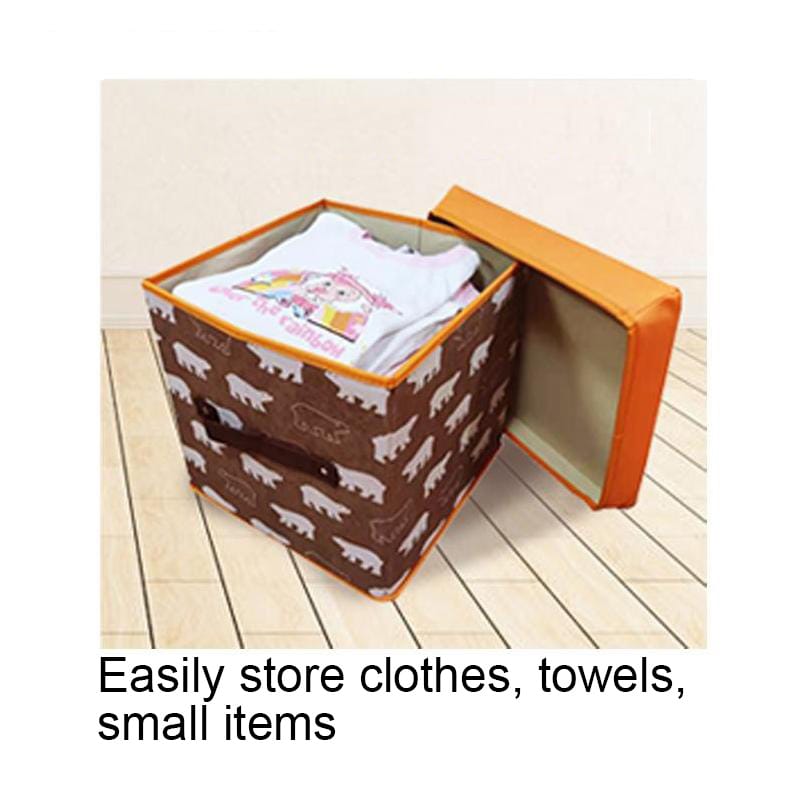 Folding Storage Ottoman Stool Cube
