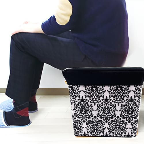 Folding Storage Ottoman Stool