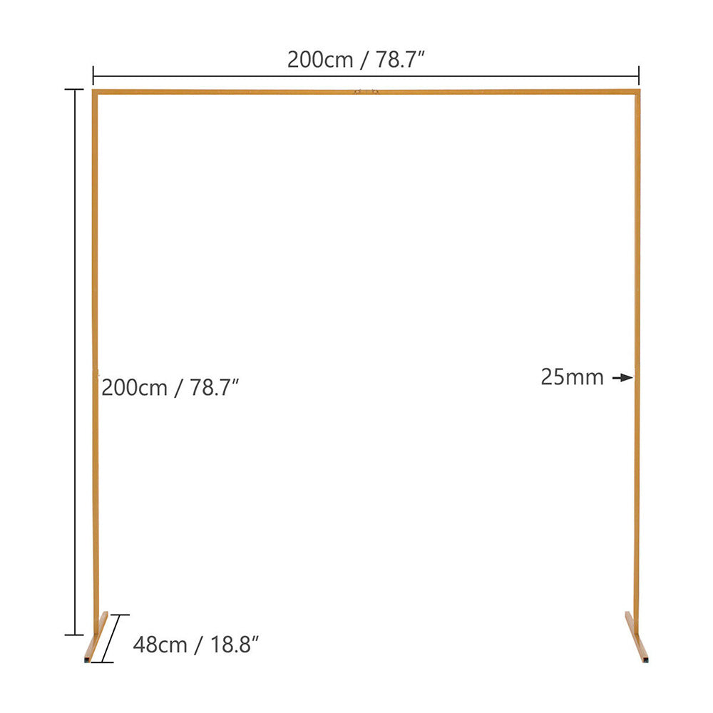Gold Wedding Arch Flower Display Stand 2.2M