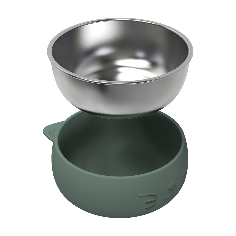 Remi Bowl 2 In 1 - Avocado Cream/Olive Green/Pink Clay