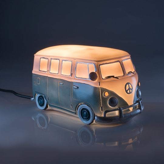Blue Metal Look Combi Table Lamp - Table Lamps
