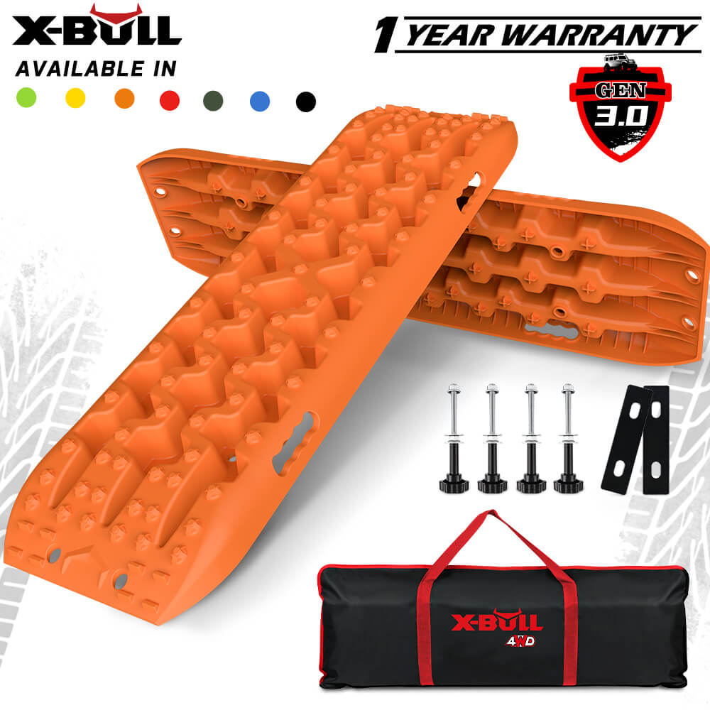 4Wd Snow Tracks Recovery Tracks (2Pcs) With Mounting Bolts with 4WD Recovery Tools