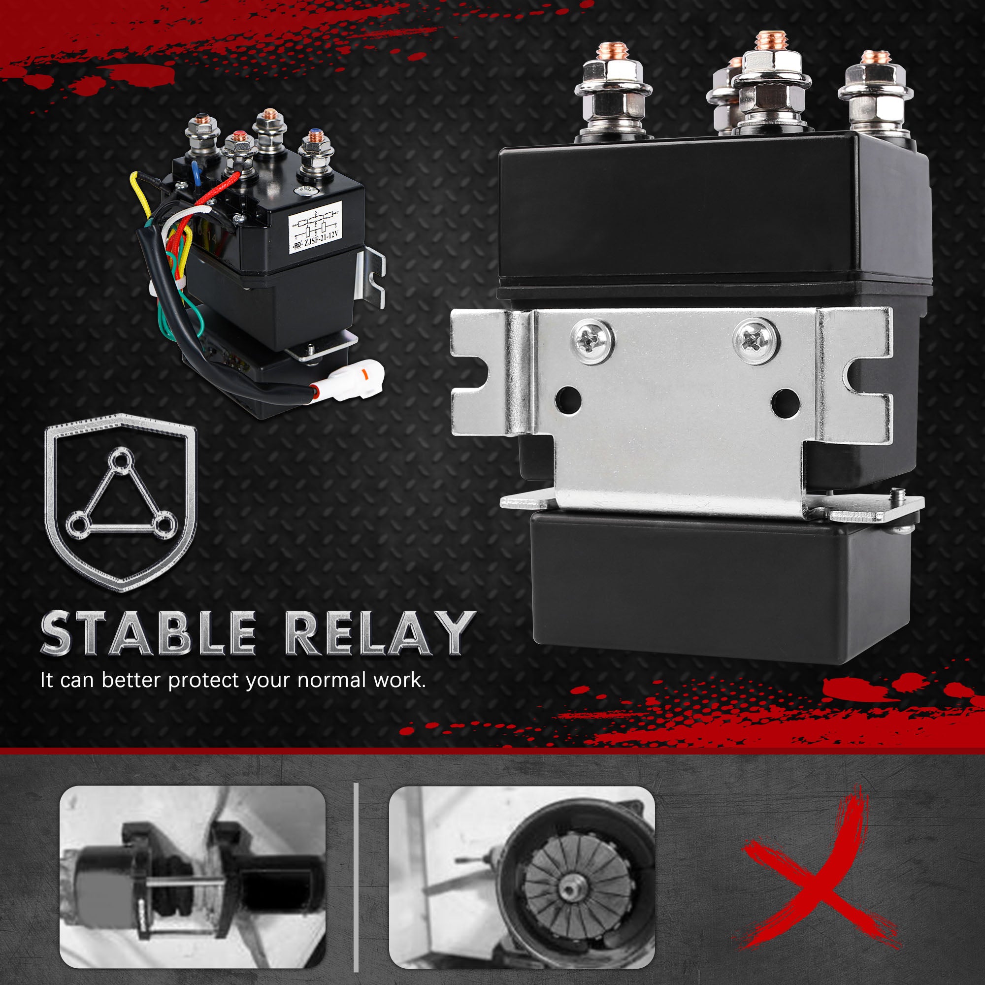 Wireless 12V Steel Cable Electric Winch 5000Lbs Atv Boat