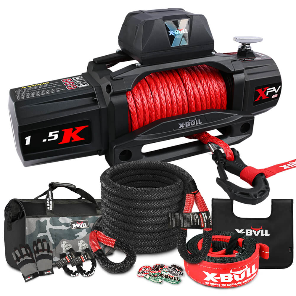 Kinetic Recovery Rope & 14500Lbs Electric Winch 4Wd Kit
