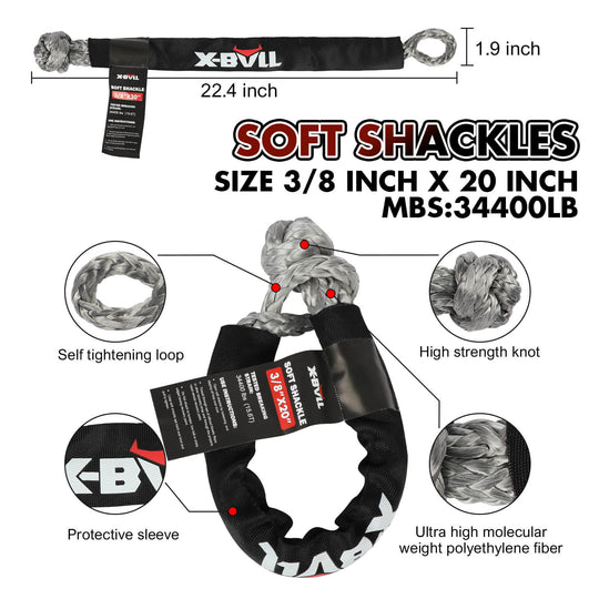 Kinetic Recovery Rope & 14500Lbs Electric Winch 4Wd Kit