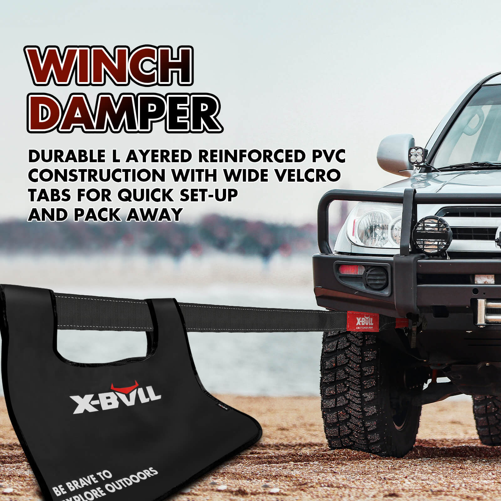 Kinetic Recovery Rope & 14500Lbs Electric Winch 4Wd Kit