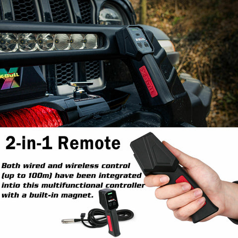 Electric Winch 12V Synthetic Rope Wireless 14500Lb Remote 4X4 4Wd Boat