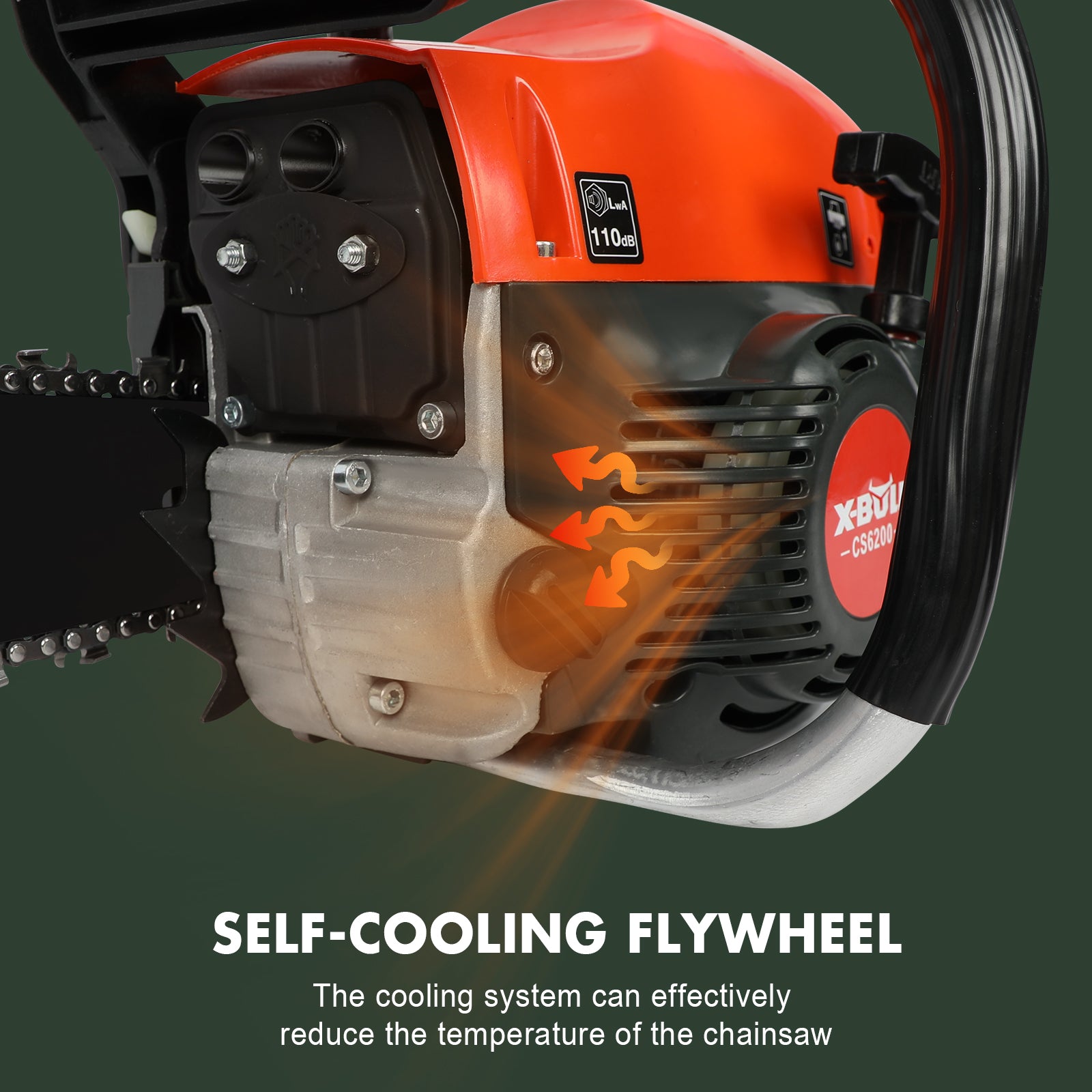 62Cc 20 Bar Petrol Chainsaw E-Start Commercial
