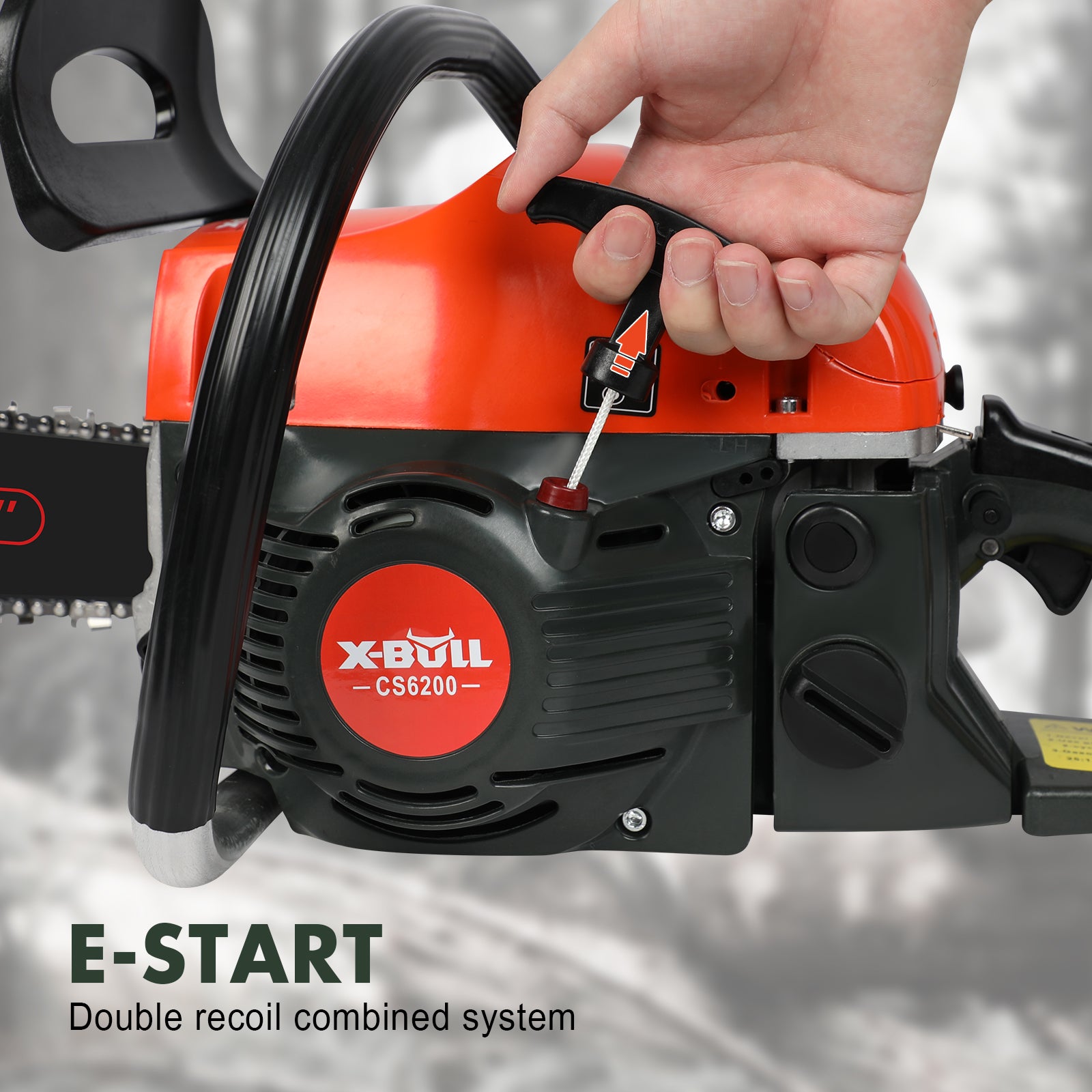 62Cc 20 Bar Petrol Chainsaw E-Start Commercial