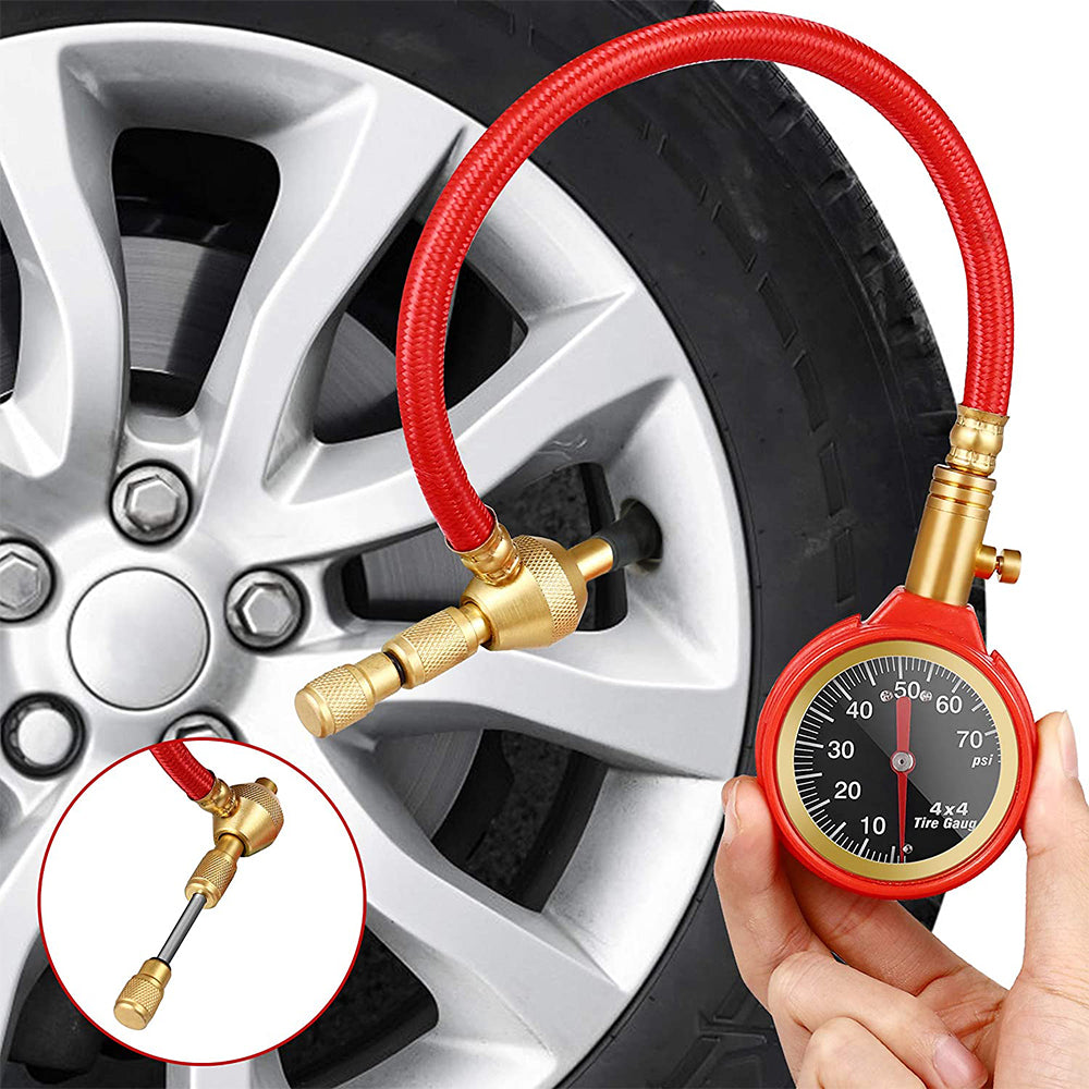 Tyre Deflators Tire Automatic 4Wd Pressure Gauge 4 Brass Deflator with Kitchen & Bathroom DIY - photo 8