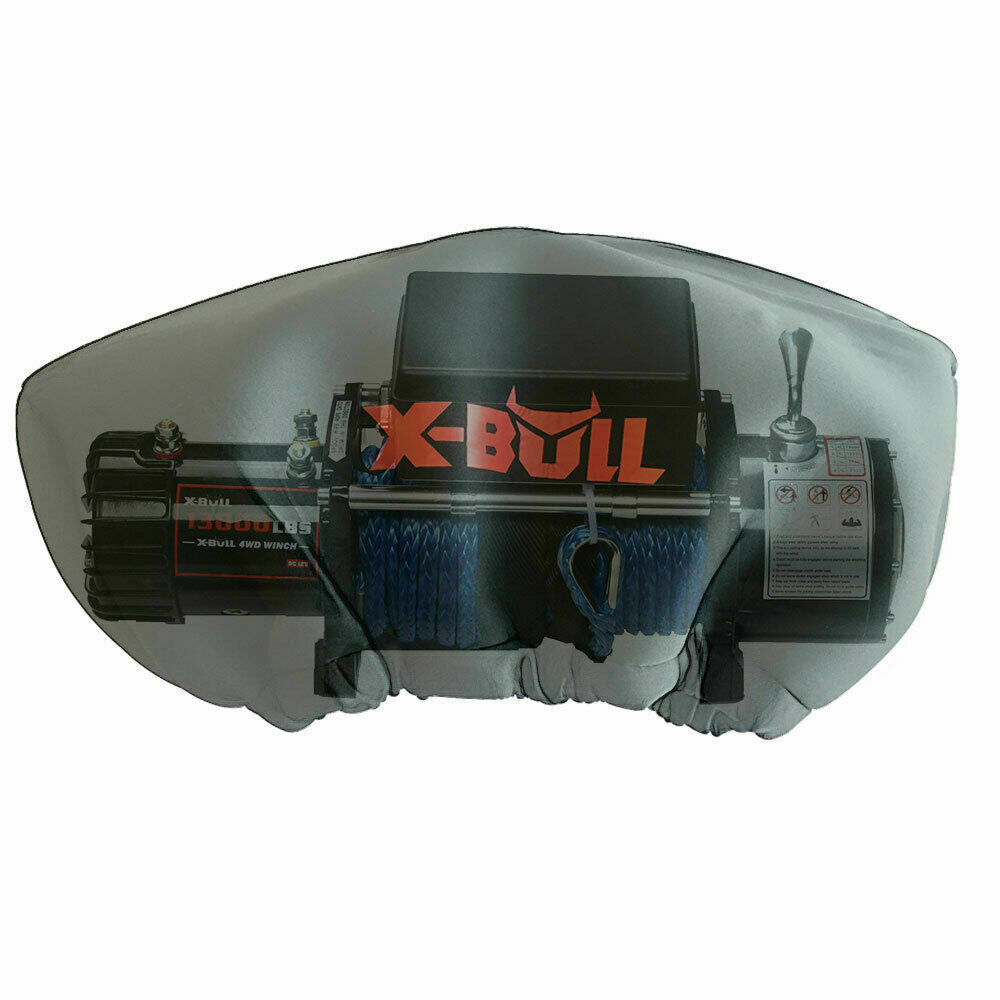Winch Cover Waterproof Fits 8000-17000Lbs Winch Dust Cover Soft 4X4
