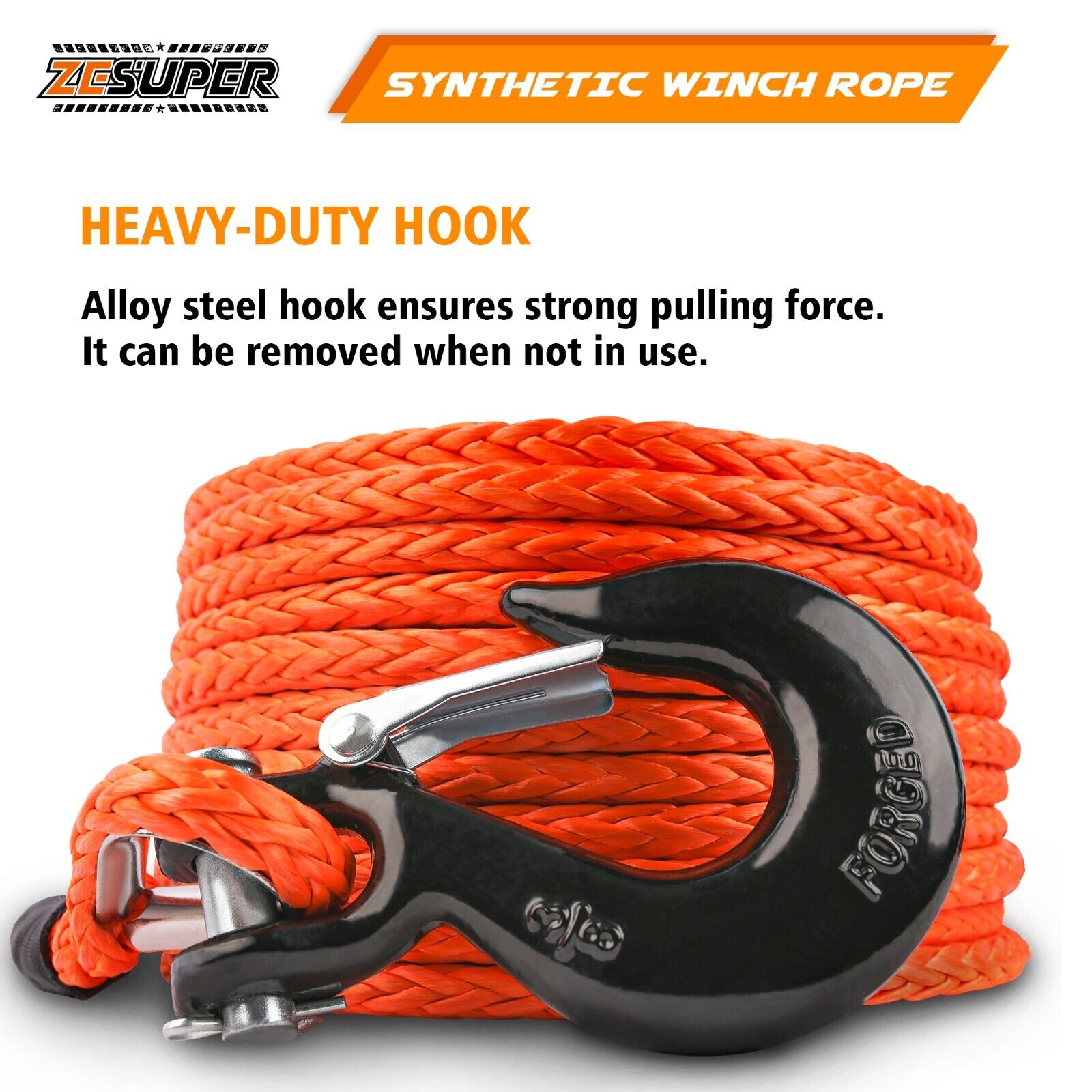 9.5Mm X 30M Dyneema Sk75 Winch Rope Synthetic Recovery Cable | Car Tow