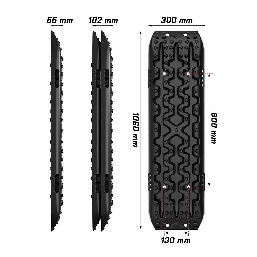 Recovery Tracks Sand Tracks Kit Carry Bag Mounting Pin Sand/Snow/Mud 10T 4Wd