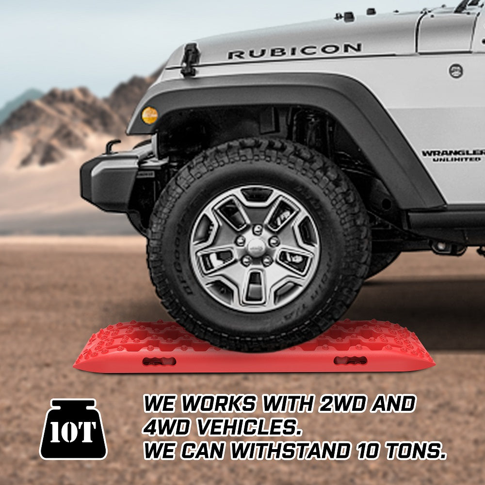 Recovery Tracks Sand Tracks Kit Carry Bag Mounting Pin Sand/Snow/Mud 10T 4Wd