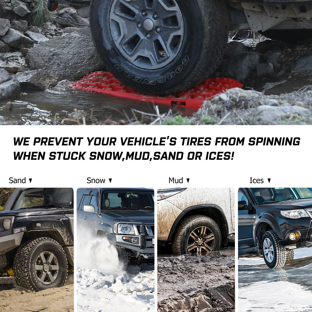 Recovery Tracks Sand Tracks Kit Carry Bag Mounting Pin Sand/Snow/Mud 10T 4Wd