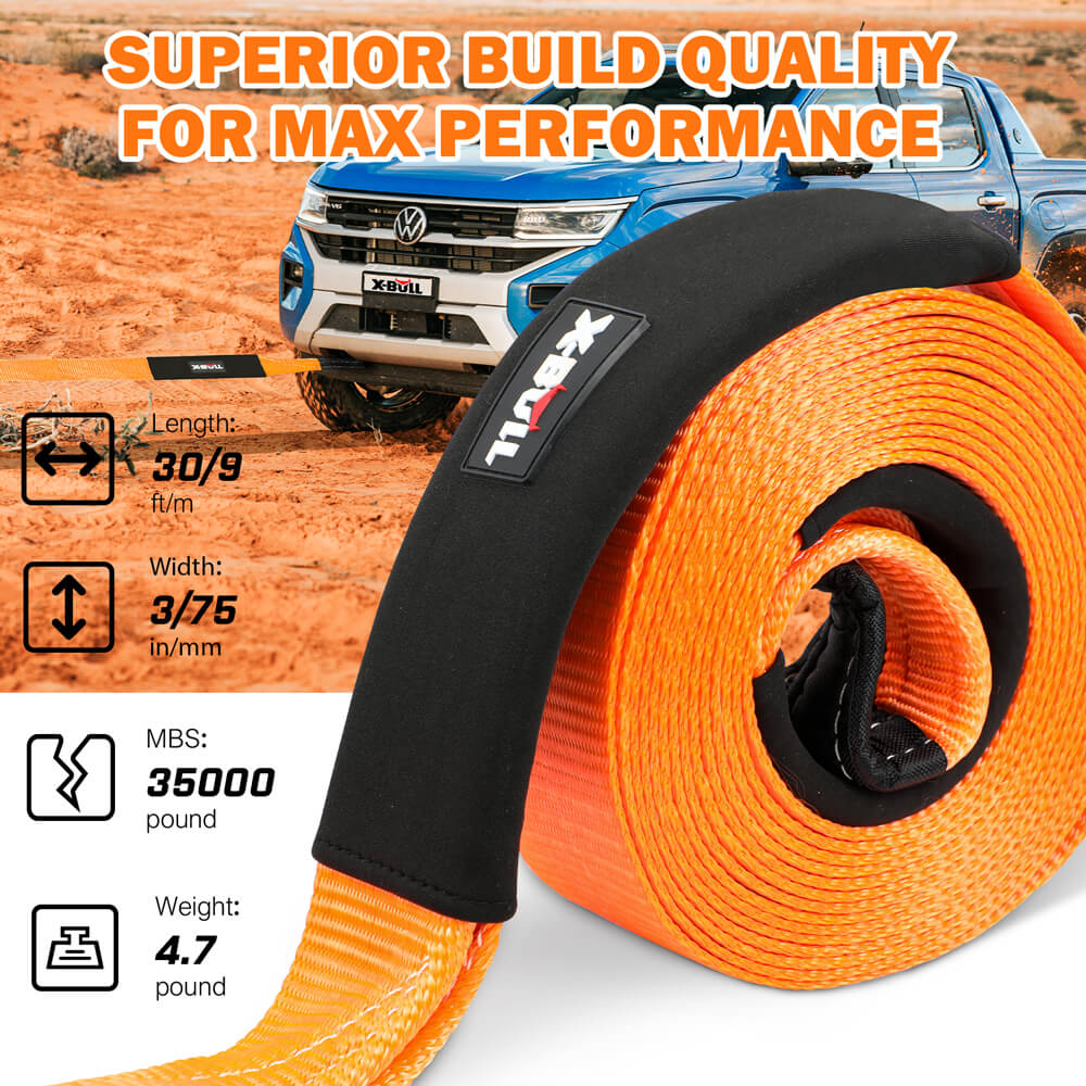 4Wd Recovery Kit With Snatch Strap, Soft Shackles, And Snatch Block Pulley with 4WD Recovery Tools - photo 8