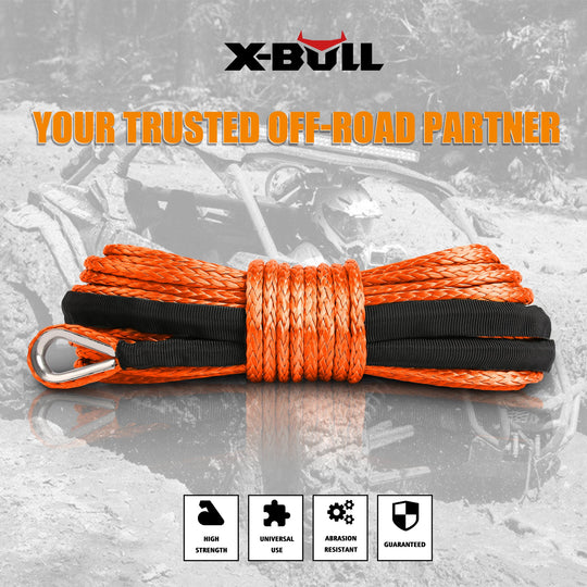 Dyneema Synthetic Winch Rope 5.5Mm X 13M For Offroad Recovery - Automotive Parts