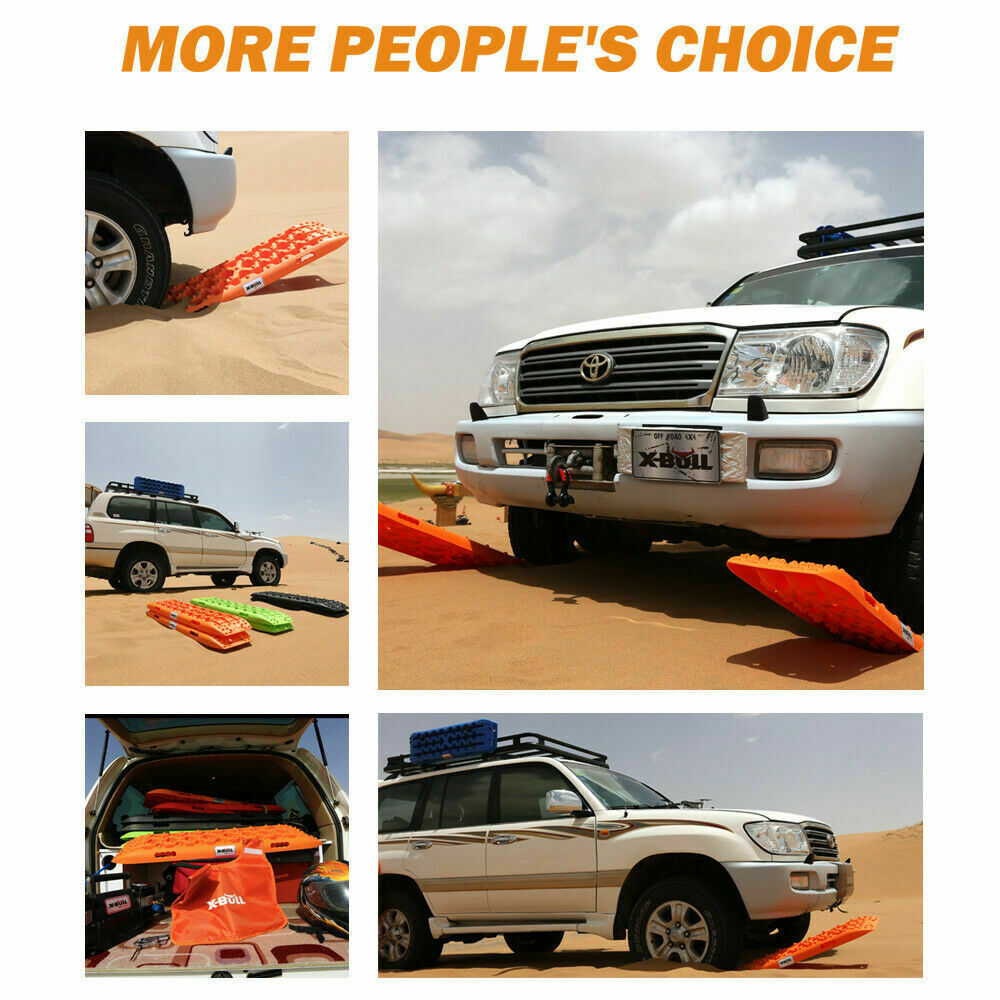 Recovery Tracks Sand Trucks Offroad With 4Pcs Mounting Pins 4Wdgen 2.0 - Blue/Orange/Black/Red