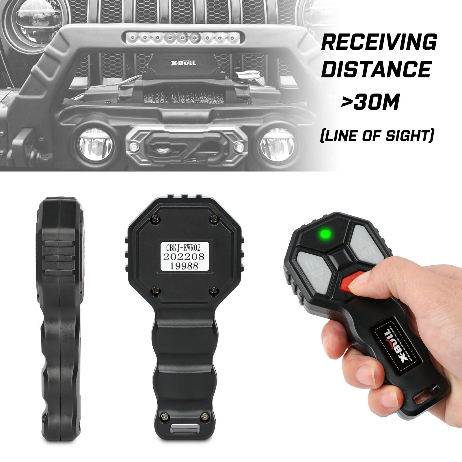 Synthetic Rope - Winch Solenoid Relay Wiring Controller - 500A 12V With 150Ft Wireless Remote