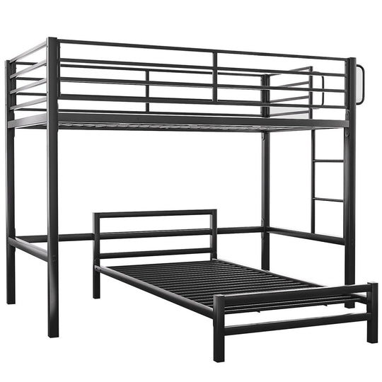 Single Loft Bed And Single Underbed Multifunctional Space Saving | Single