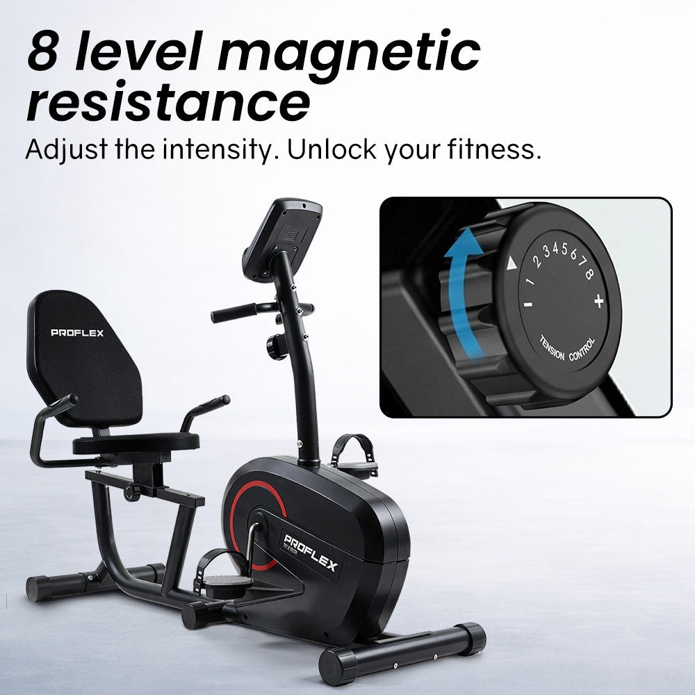 Exercise Bike Magnetic with LCD Display 8 Resistance Levels