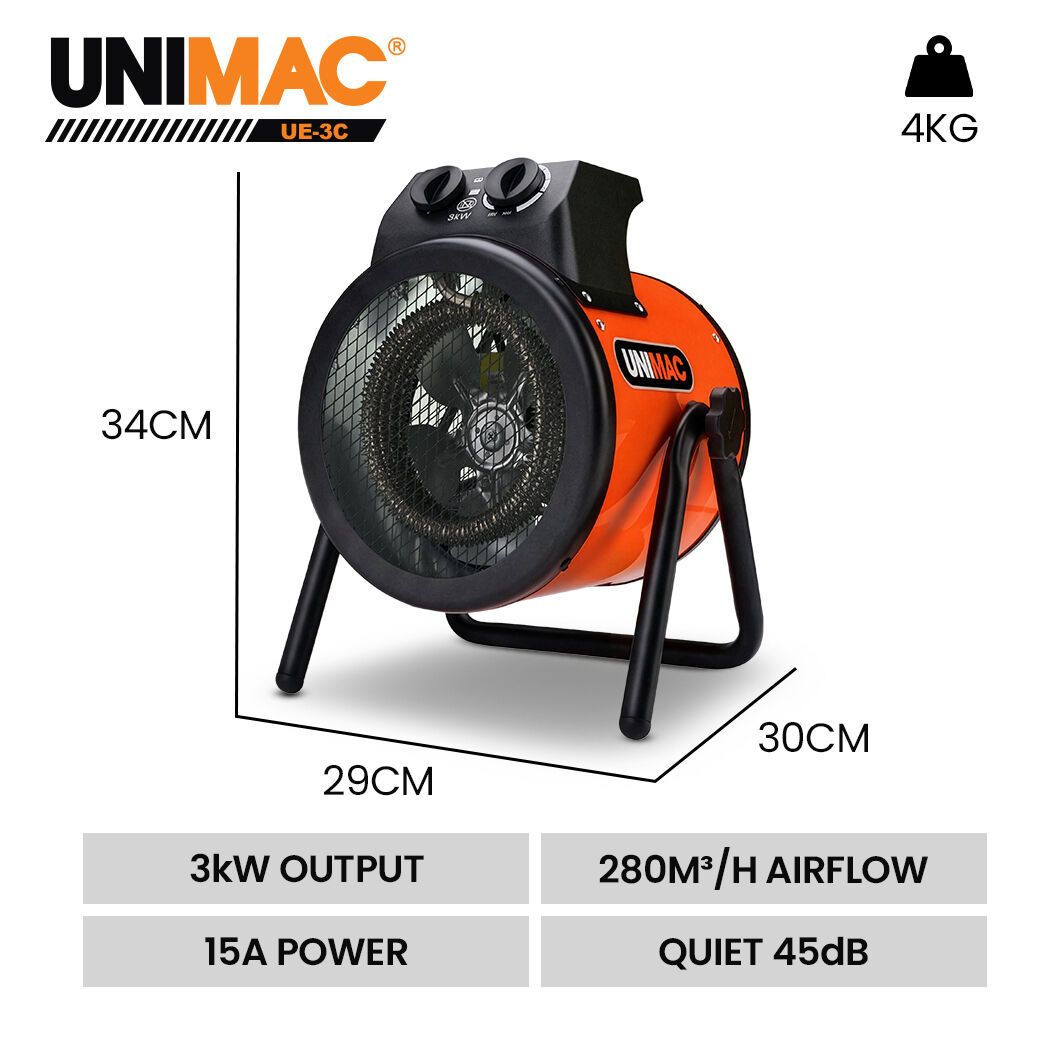 3kW Electric Space Heater 15A | Simpledeals