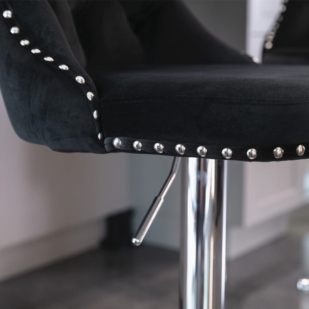 Adjustable Bar Stool Velvet