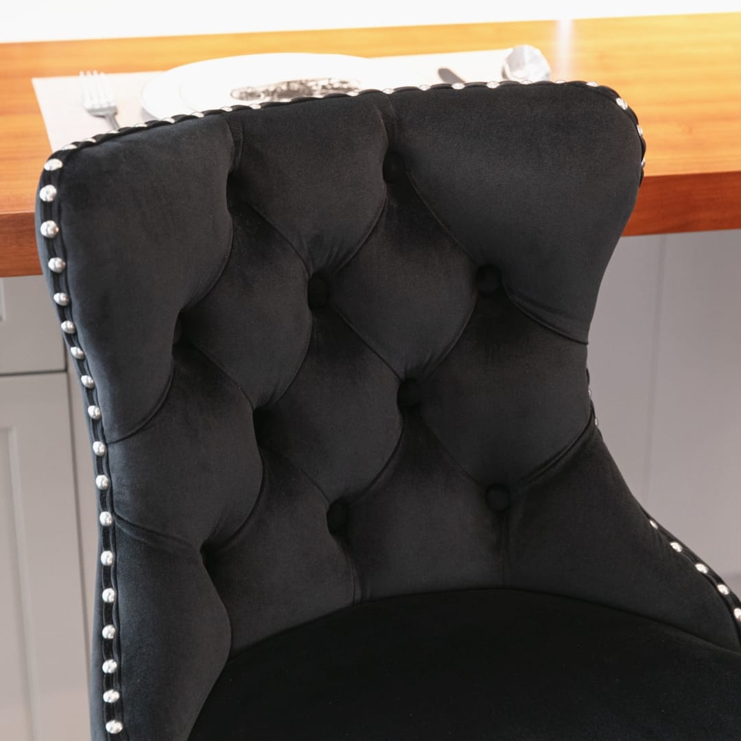 Adjustable Bar Stool Velvet