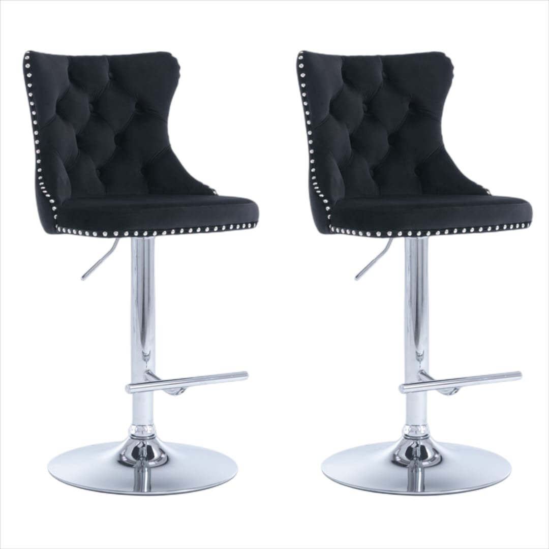 Adjustable Bar Stool Velvet