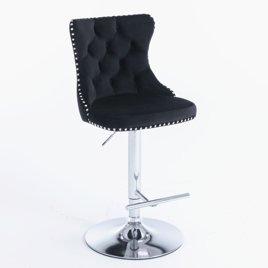 Adjustable Bar Stool Velvet