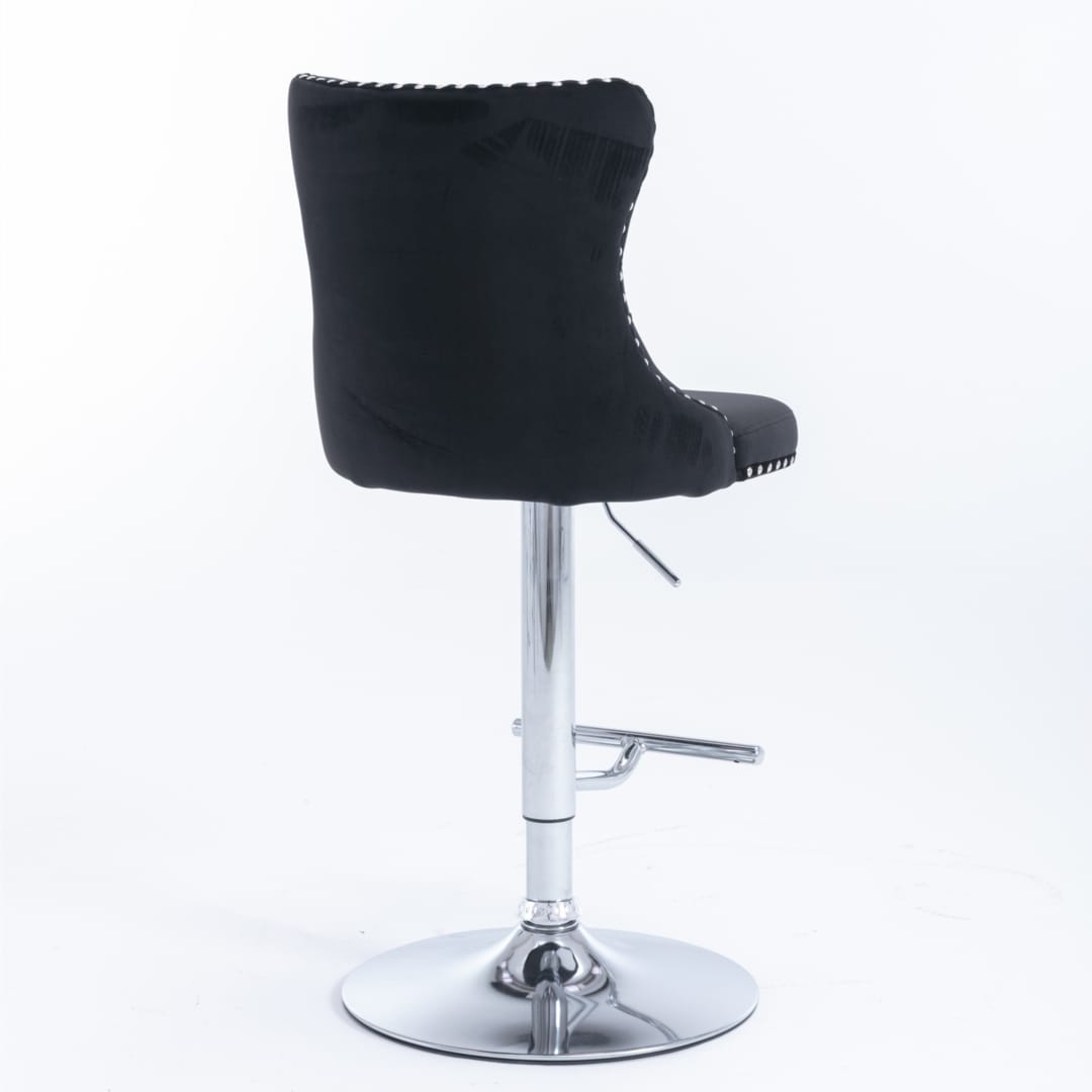 Adjustable Bar Stool Velvet