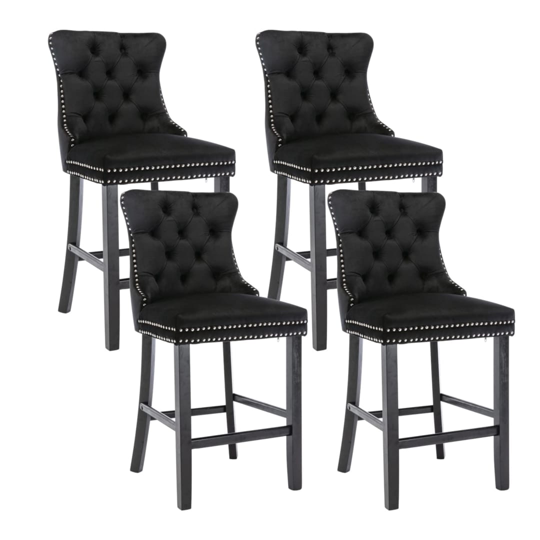 Tufted Velvet Kitchen - Black