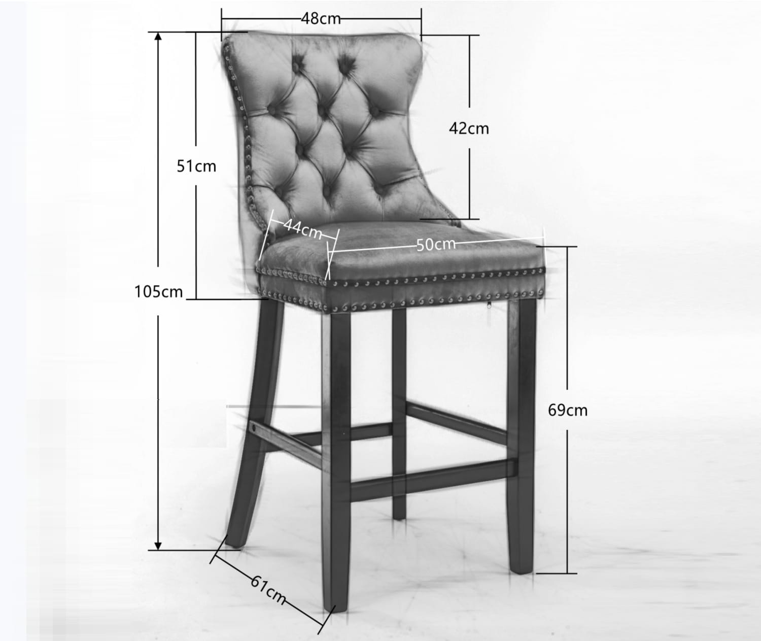 Tufted Velvet Kitchen - Black