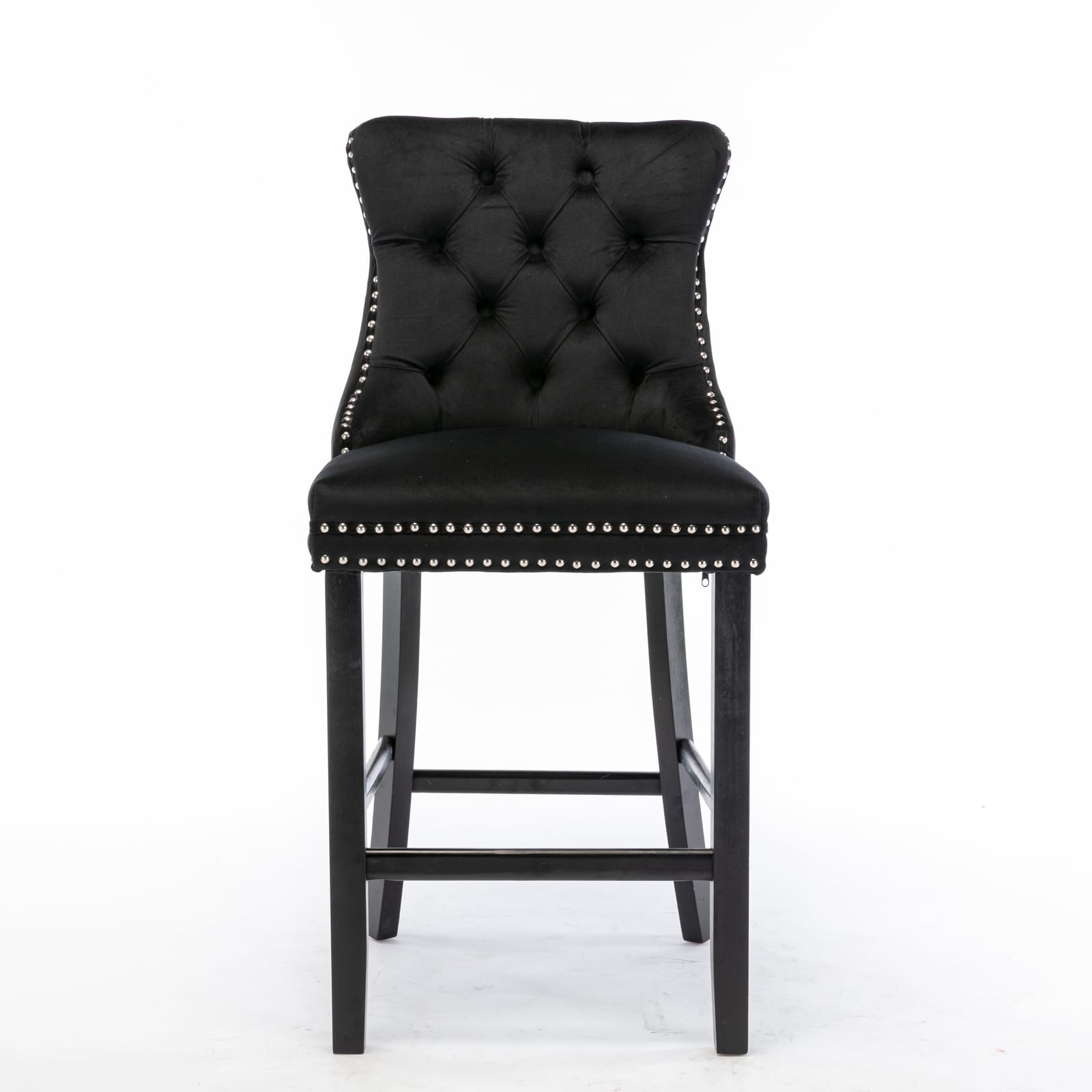Velvet Bar Stools With Studs