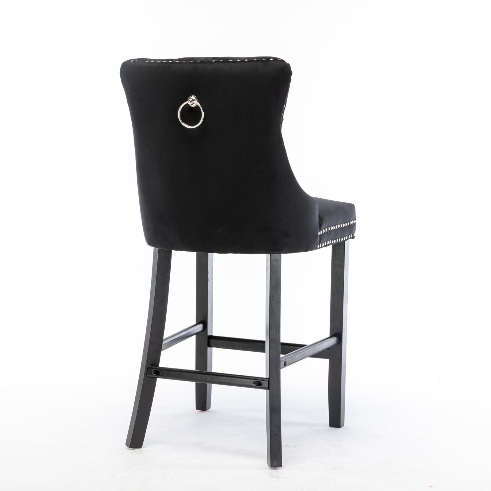 Velvet Bar Stools With Studs