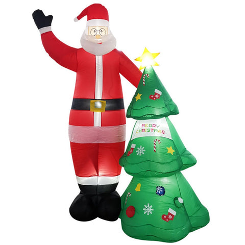 Festiss 2.5M Santa And Christmas Tree Christmas Inflatable