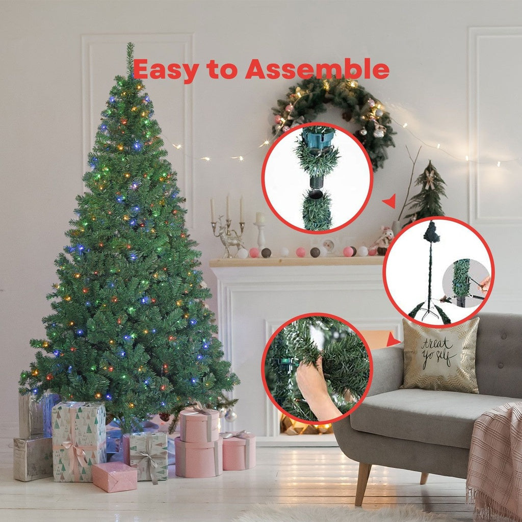 Festiss 2.4M Christmas Tree With 4 Colour Led