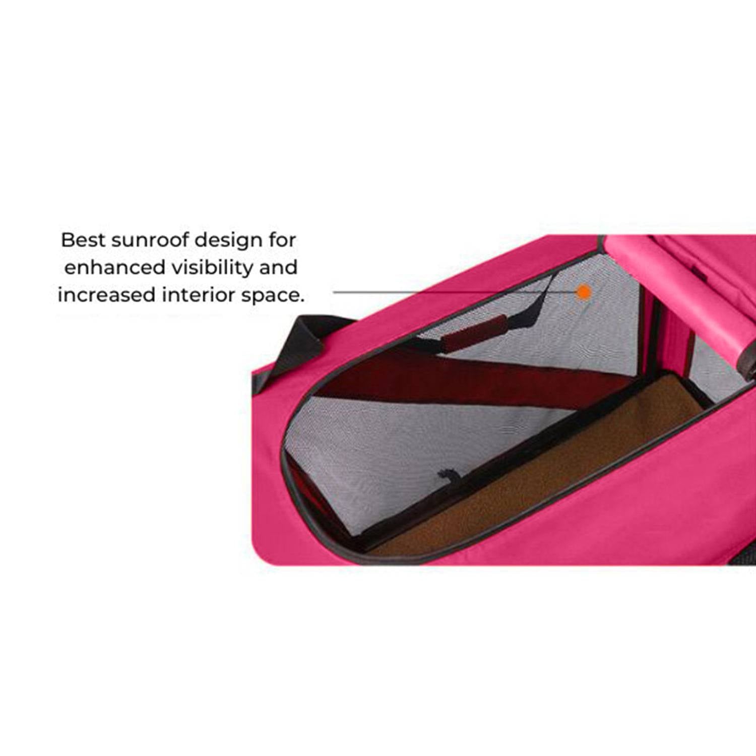 Portable Pet Carrier-Model 1-Xl and M Size Blue/Pink/Grey