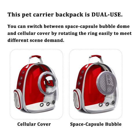 Space Capsule Backpack - Model 2 Red