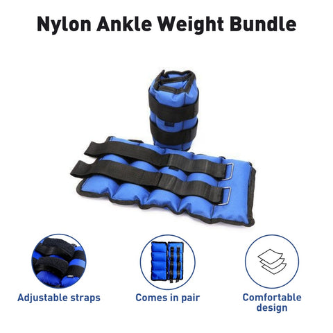 Nylon Ankle Weight 1kg-6kg (Bundle