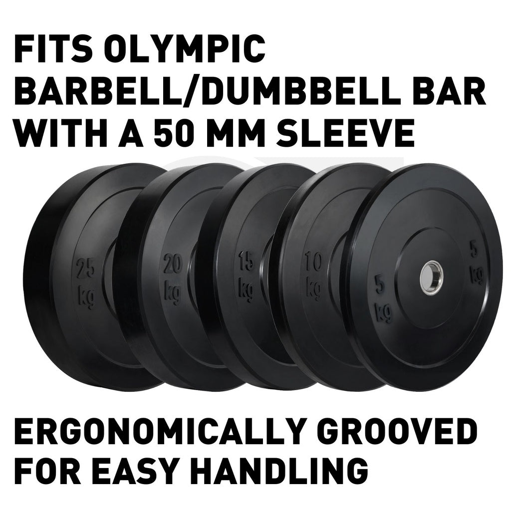 Black Bumper Weight Plates-Olympic (15Kgx1)