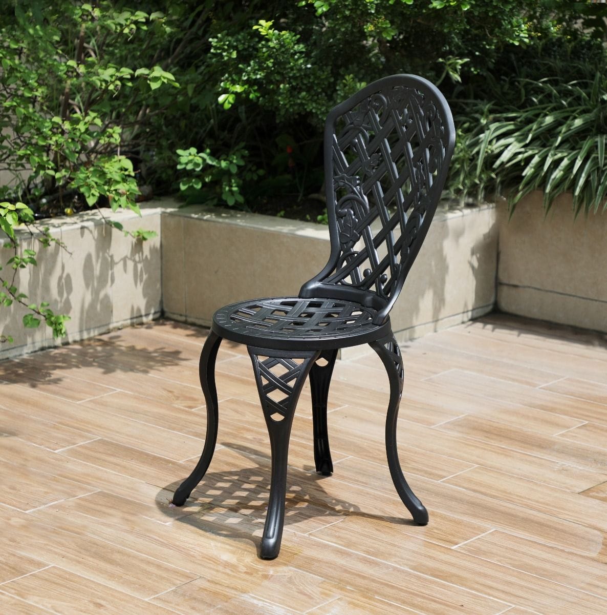 Aluminium Outdoor Chair White 47x50x93cm