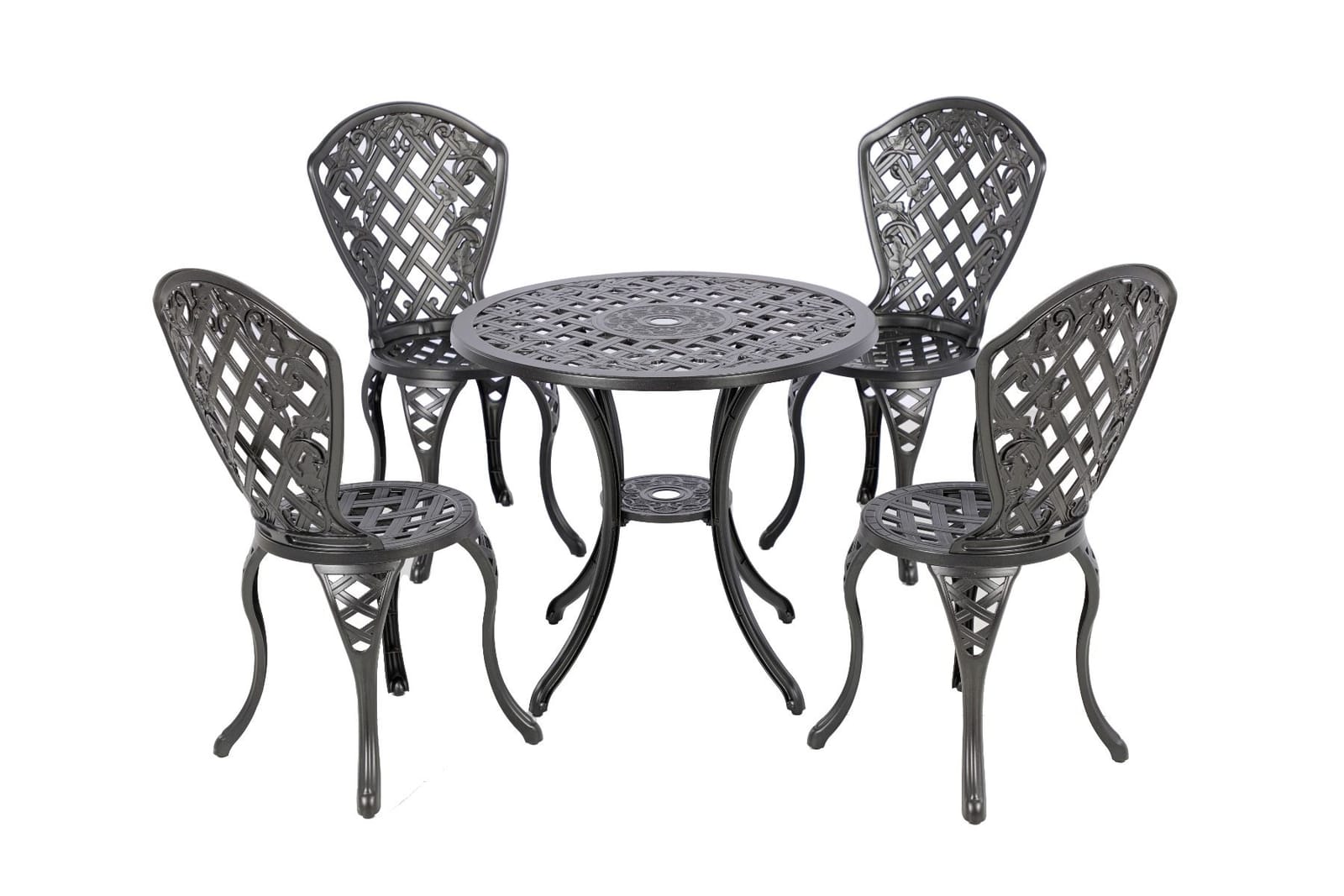 Outdoor Dining Set Aluminium 5 Piece 47x50x93cm