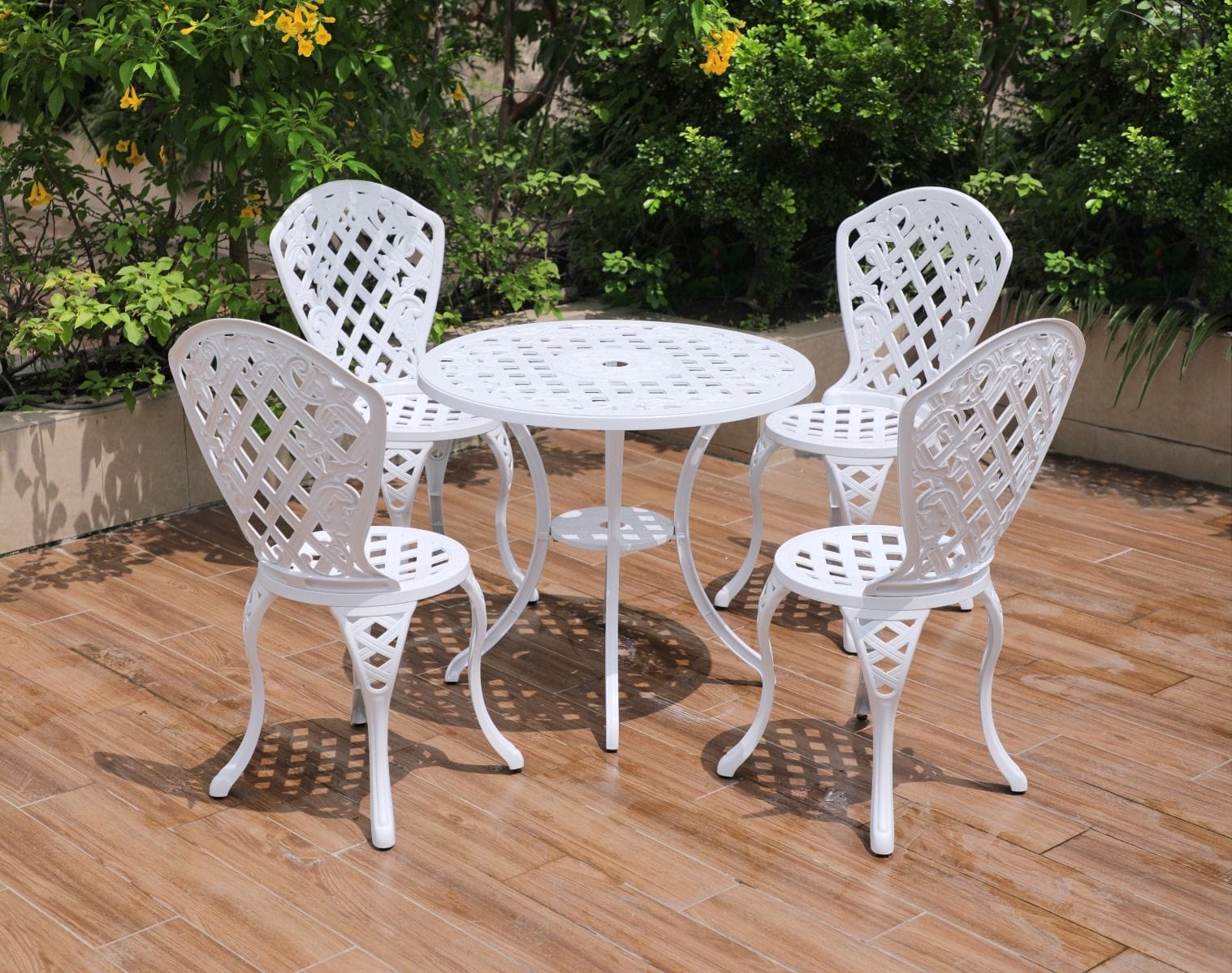 Outdoor 5 Piece Aluminium Setting 47x50x93cm