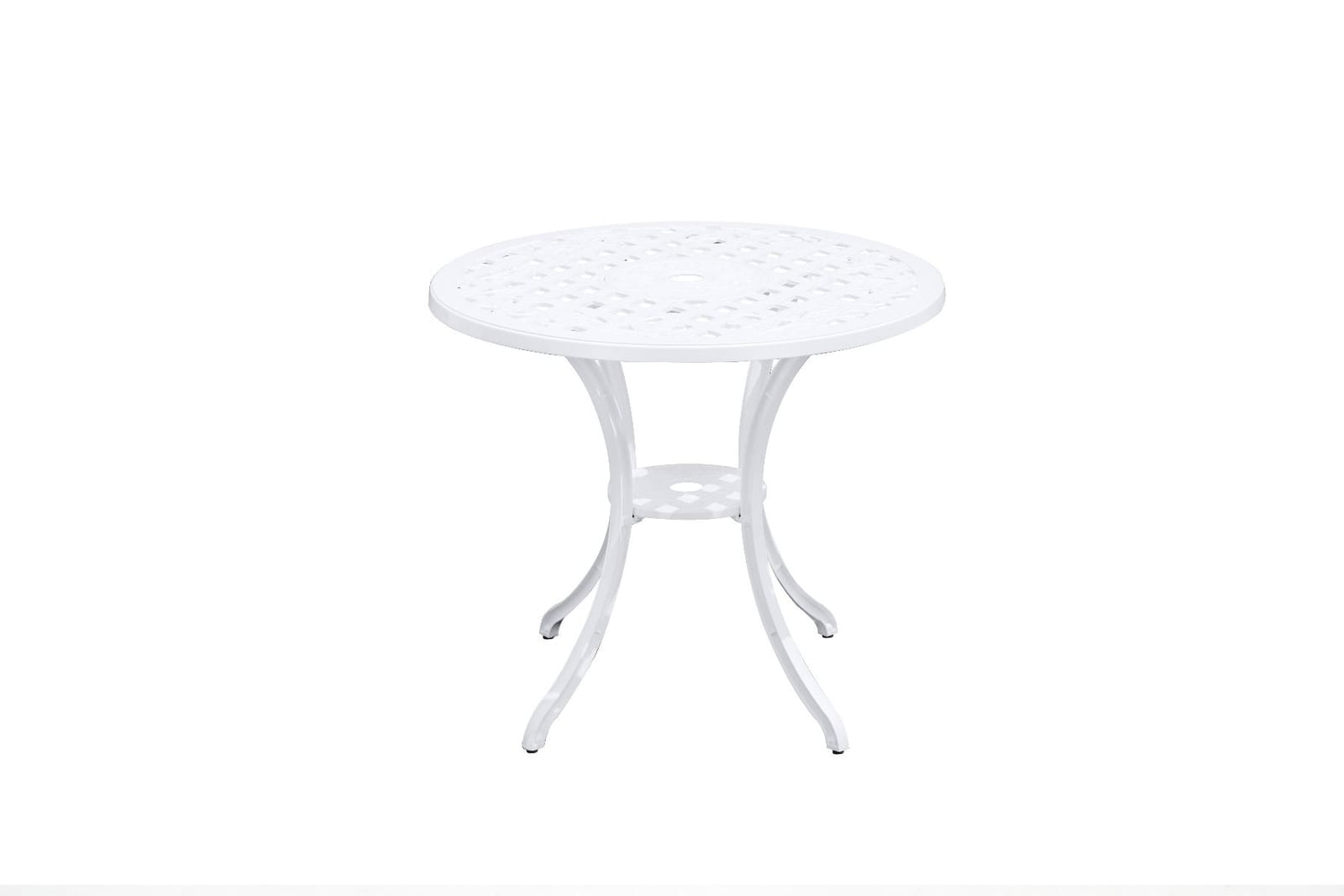 Aluminium Outdoor Table White 79x79x69cm