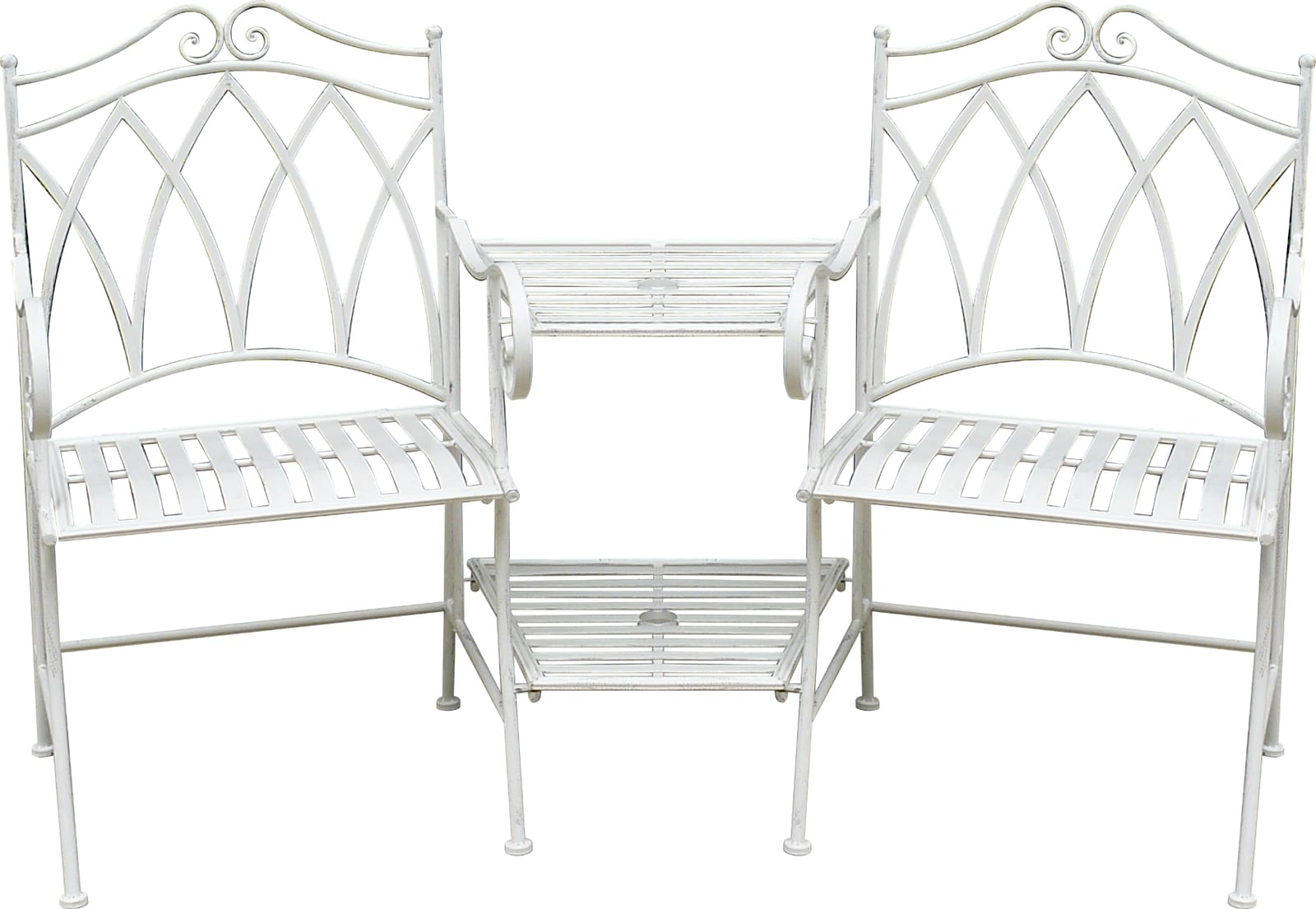 Outdoor Lounge Set White 160x67x95cm