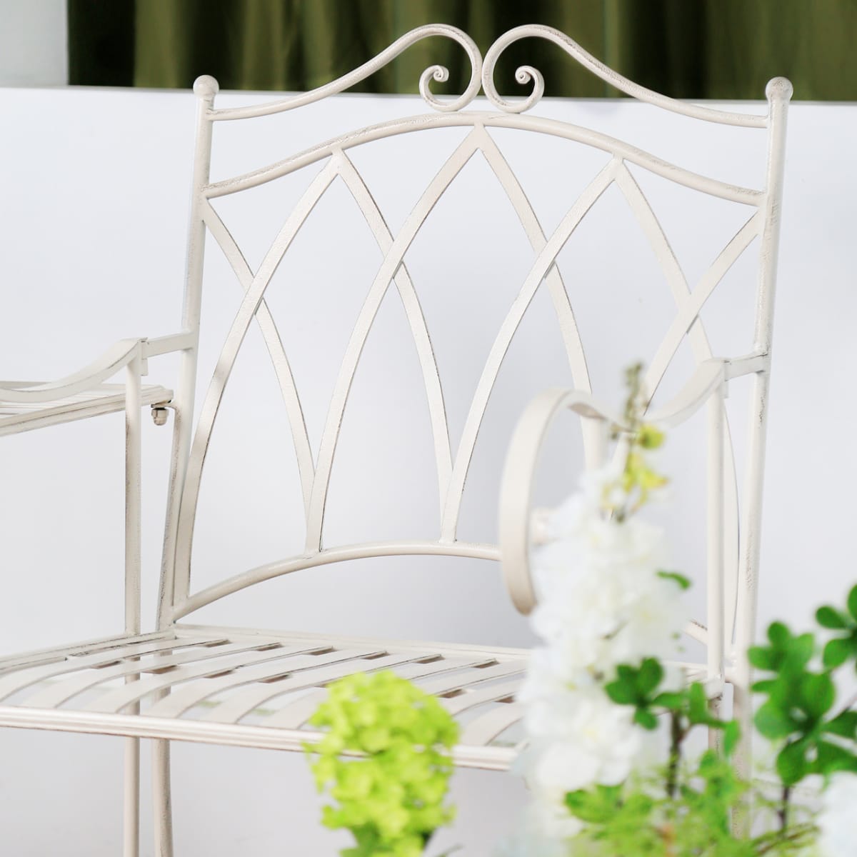 Outdoor Lounge Set White 160x67x95cm