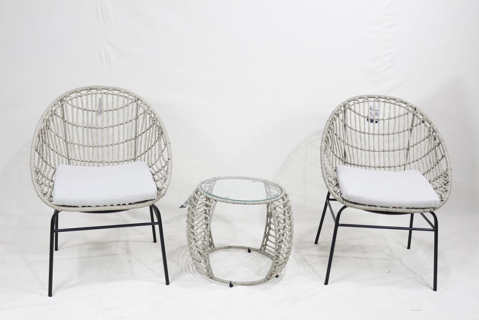 Outdoor Wicker Setting 50x50x40cm