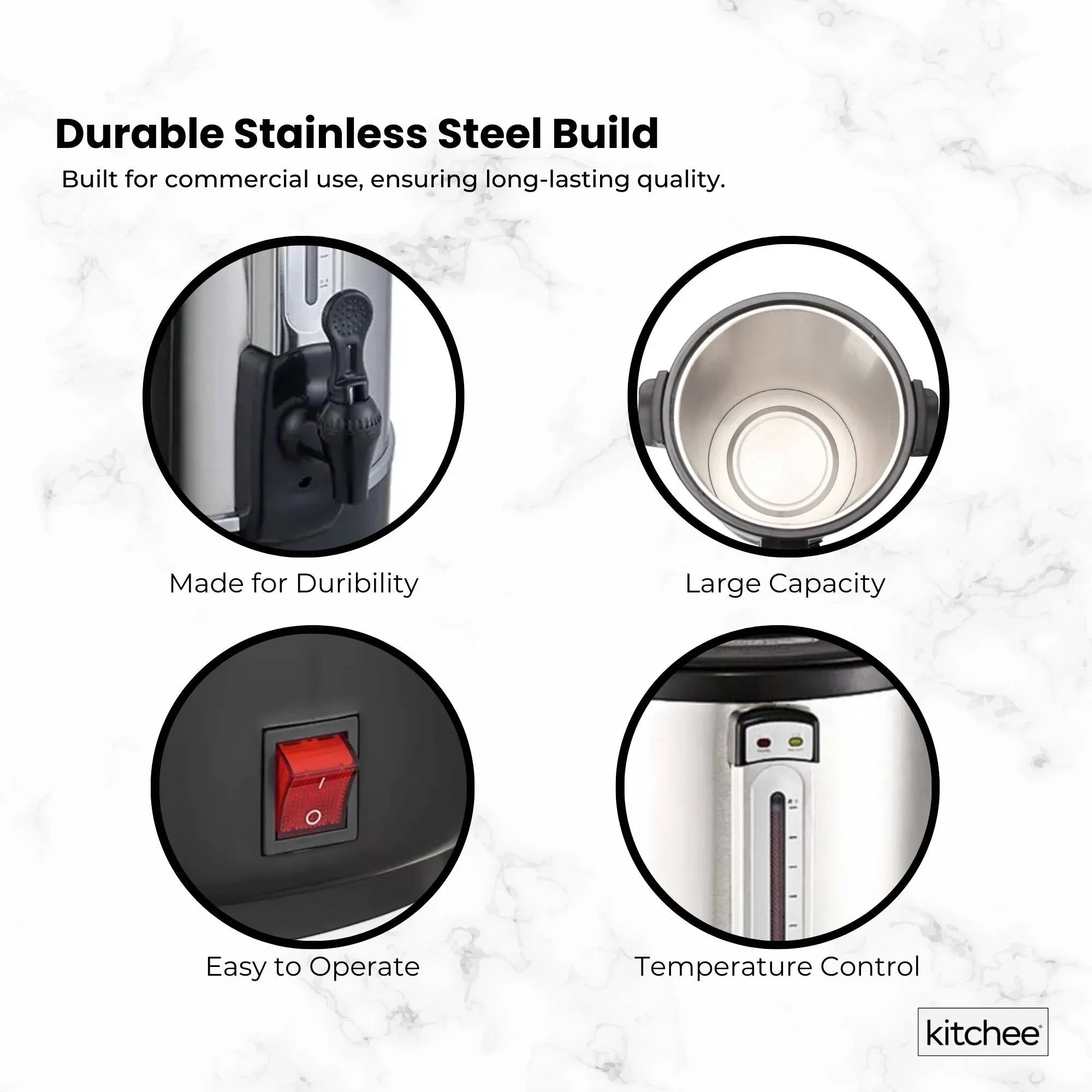 20L Electric Water Boiler - Stainless Steel Commercial Hot Liquid