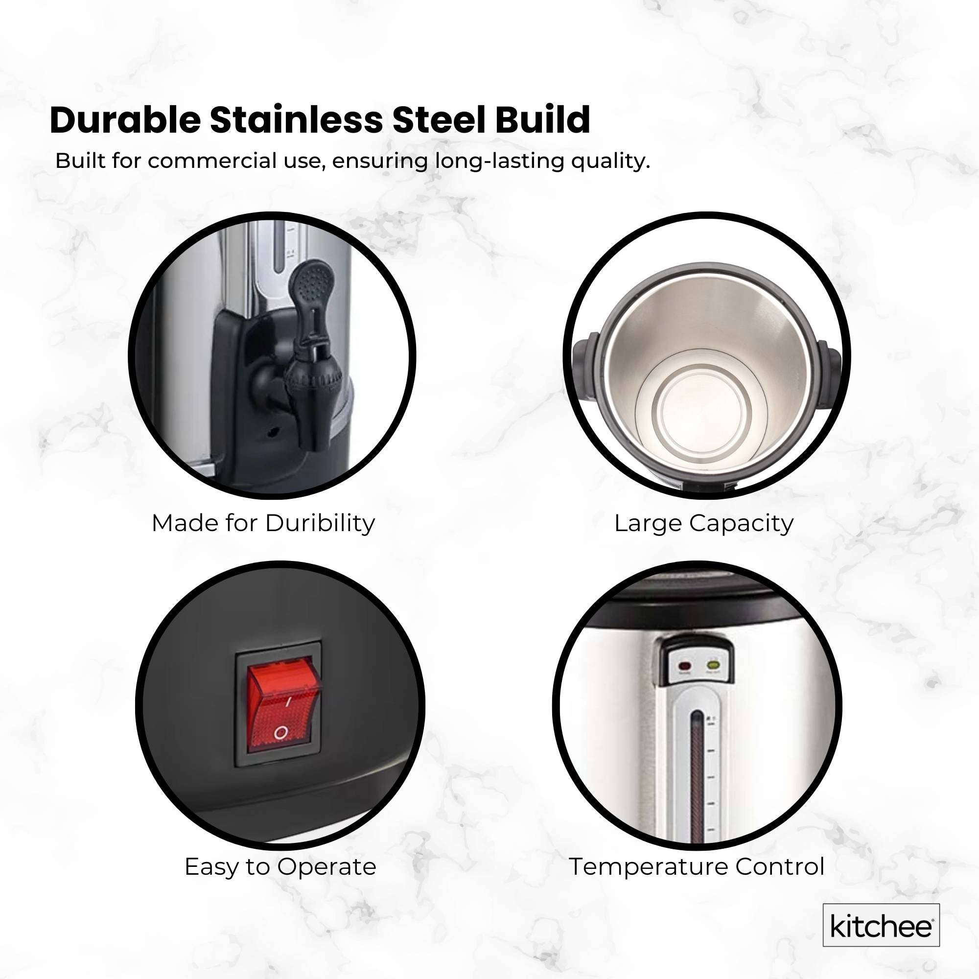 20L Electric Water Boiler - Stainless Steel Commercial Hot Liquid